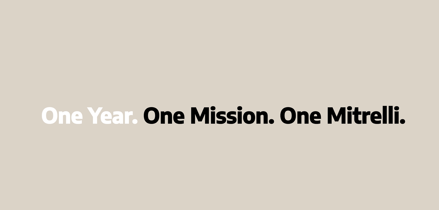 2025 in Motion: One Year. One Mission. One Mitrelli
